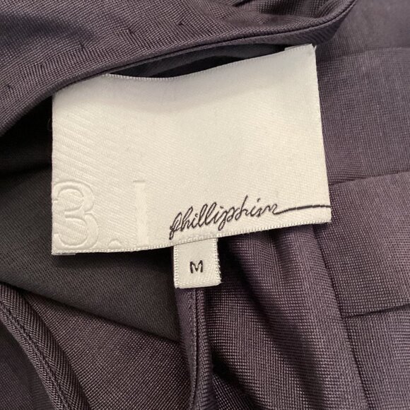 3.1 Phillip Lim Top Size Medium Keyhole Charcoal Gray‎ Pleated Detail - Picture 7 of 8